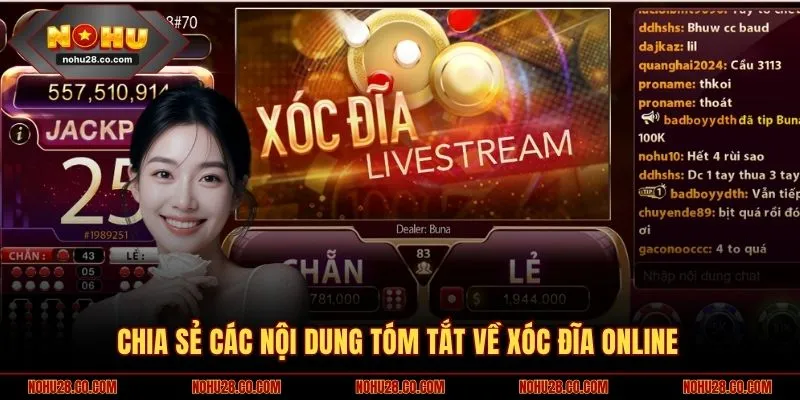 Chia sẻ các nội dung tóm tắt về xóc đĩa online