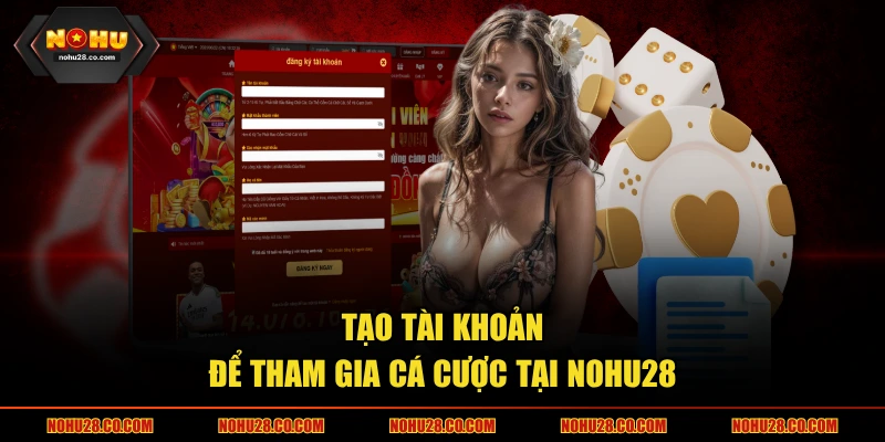 Tạo tài khoản để tham gia cá cược tại NOHU28